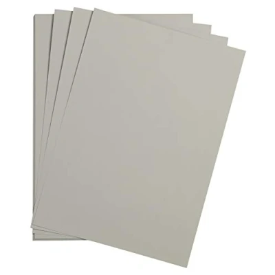 Abbildung von Clairefontaine 975272C Packung mit 25 Bastelkartons Maya, 185g, DIN A4, 21 x 29,7cm, 1 Pack, hellgrau