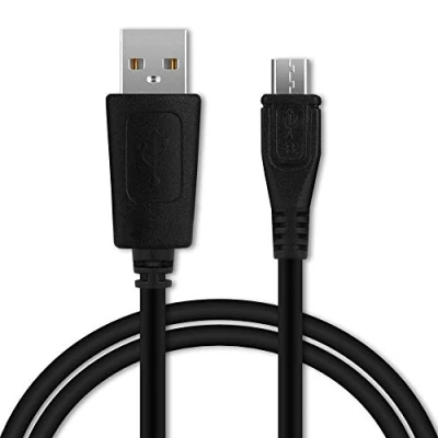 Abbildung von CELLONIC® USB Kabel 1m kompatibel mit Gigaset GS370 / GS270 Plus GS185 GS180 GS170 GS160 GS100 Smartphone, Handy Ladekabel Micro auf A 2.0 Datenkabel 1A schwarz PVC