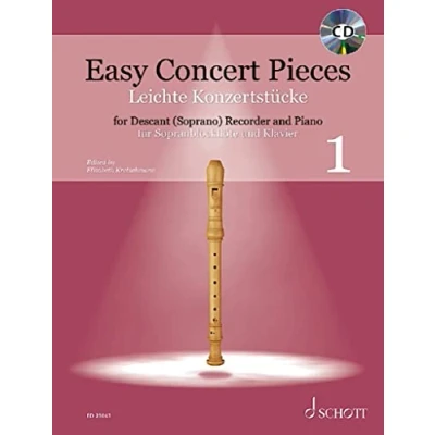 Abbildung von Leichte Konzertstücke: 30 Stücke aus 5 Jahrhunderten. Band 1. Sopran Blockflöte und Klavier. (Easy Concert Pieces, 1, 1)