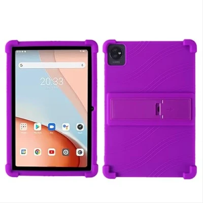 Abbildung von GIOPUEY Hülle Kompatibel mit Blackview Tab 70 WiFi Ständer Weiche TPU Silikon Schutzhülle Airbag Sturzschutz Case Purple