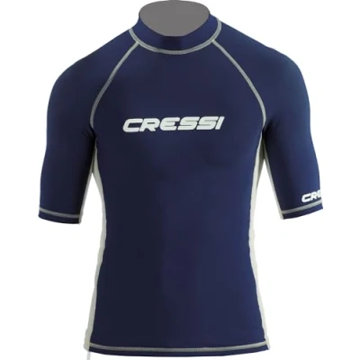 Abbildung von Cressi Rash Guard Man Schützendes Kurzarmshirt für Herren, Ideal Wassersport, aus Speziellem Elastischem Stoff, UV/UPF 50+ Sonnenschutz