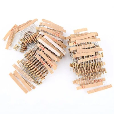 Abbildung von 1ohm 10M Ohm 1/2W Kohlenstofffilm Widerstand 100Values ​​1000pcs Sortiment