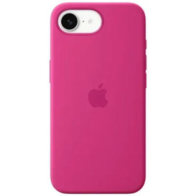 Abbildung von Apple iPhone 16e Silikon Case − Fuchsia ​​​​​​​