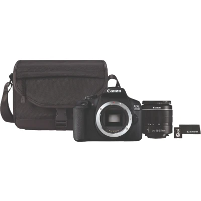 Abbildung von Canon EOS 2000D + 18 55mm f/3.5 5.6 DC III Tasche 16 GB Speicherkarte