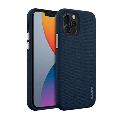 Abbildung von LAUT Shield case für die iPhone 12 Mini Ultraleicht und Superdünn Aufprallschutz bis zu 13 Fuß/4 Meter Antimikrobielle Hülle Indigo
