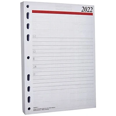 Abbildung von rido/idé 7065900002 Tageskalendarium/Zeitplansysteme 2022, 1 Seite = Tag, Wochenplanung vor jeder Woche, Blattgröße 14,8 x 20,8 cm, A5