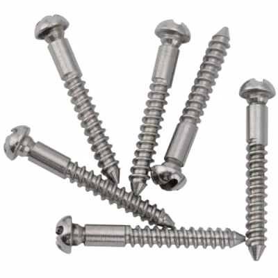 Abbildung von Musiclily Ultra 30X3,5mm Rostfreier Stahl Tremolo Steg Schrauben Bridge Montageschrauben für PRS Style E Gitarre, Original Farbe (6 Stück)