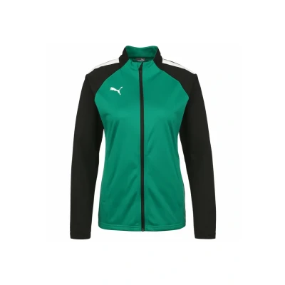 Abbildung von puma Teamliga Laufjacke, Damen, Größe: XS, Pepper green / black