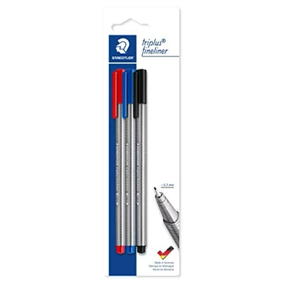 Abbildung von STAEDTLER 334 S BK3 Fineliner triplus sortiert, 3 ST, dreikant, 0.3 mm, Blisterkarte