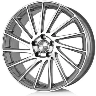 Abbildung von BROCK 4 loch 17Zoll 108mm Alufelge B39 ferric grey front poliert 0580081200 Felge