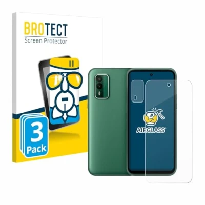Abbildung von BROTECT Schutzglas für Nokia XR21 (Display+Kamera) (3 Stück) Schutzfolie Panzer Folie Glas [Extrem Kratzfest 9H, Anti Fingerprint,