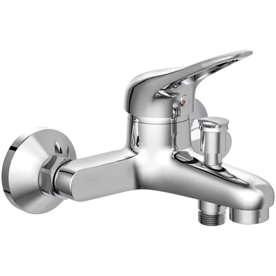 Abbildung von Schütte Wannenarmatur &quot;Porto&quot;, Mischbatterie Badewanne, Wasserhahn Bad, in Chrom