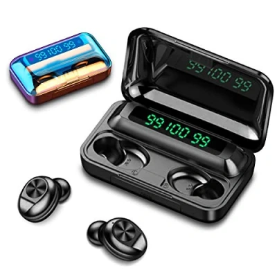 Abbildung von In Ear Kopfhörer kompatibel mit Samsung Galaxy A55 A54 A53 A52 A51 A50 Headset TWS Bluetooth 5.1 LED Anzeige Drahtlose Ohrhörer Sport Ladebox
