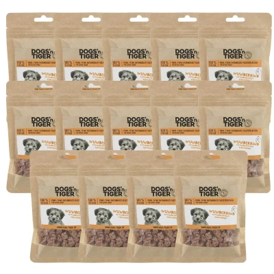 Abbildung von Adult, Junior Hunde Snacks, Wunderkind, Leckerlies, 100% gefriergetrocknetes Entenbrustfilet, 14x 70g