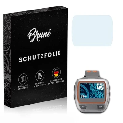 Abbildung von Bruni Schutzfolie kompatibel mit Garmin Forerunner 310XT Folie, glasklare Displayschutzfolie (2X)