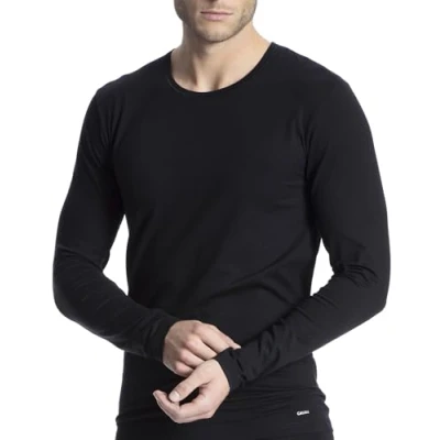 Abbildung von CALIDA Langarmshirt Cotton Code mit Rundhalsausschnitt