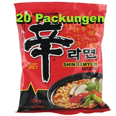 Abbildung von rumarkt Shin Ramyun Instant Nudeln Gourmet würzig 20er Pack (20 x 120g) Instantgericht