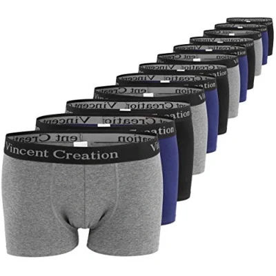 Abbildung von Vincent Creation 12 STÜCK Panties, Herren, Größe: XXL, Schwarz grau marineblau