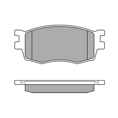 Abbildung von MEYLE 025 243 1717/W Bremsbelagsatz ORIGINAL Quality Vorderachse mit akustischer Verschleißwarnung Anti Quietsch Blech HYUNDAI: i20 I Schrägheck