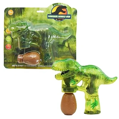 Abbildung von Kögler Seifenblasenpistole T Rex mit Licht, Sound und Seifenlauge