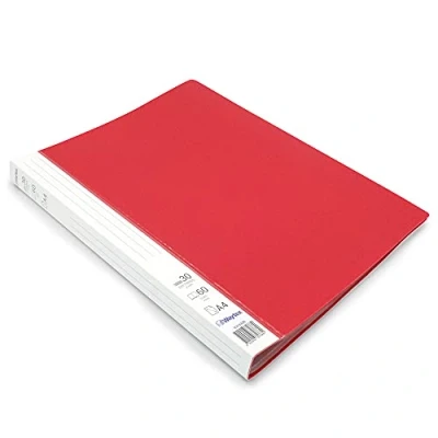 Abbildung von Waytex 931332R Dokumentenmappe, A4, 60 Sichthüllen, Polypropylen, blickdicht, Identifizierbar, 30 transparente Hüllen, Rot