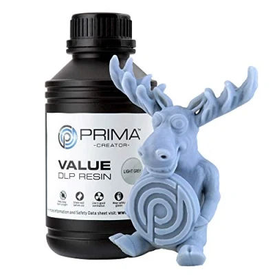 Abbildung von PrimaCreator Value UV/DLP Resin 500 ml Hellgrau