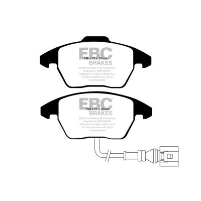 Abbildung von Bremsbelagsatz EBC BRAKES Yellow Stuff DP41517R, Vorne