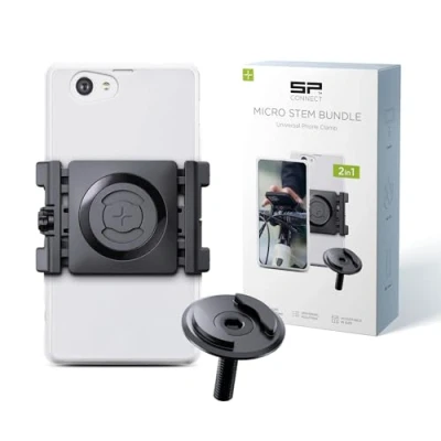 Abbildung von SP CONNECT Micro Stem Mount Pro mit Universal Clamp SPC+ Handy Halterung für den fahrradlenker Smartphone Fahrrad handyhalter