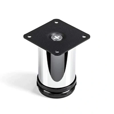Abbildung von Möbelfuß JIM Sofafuß Chrom Ø 50 mm/Höhe: 80 mm hohe Belastbarkeit durch extra starke Rohrwandung von SO TECH