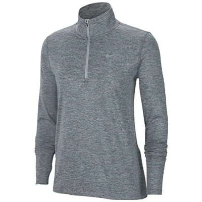 Abbildung von Nike Performance W NK Element TOP HZ Langarmshirt, Damen, Größe: Medium, smoke grey/light grey/heather/silver