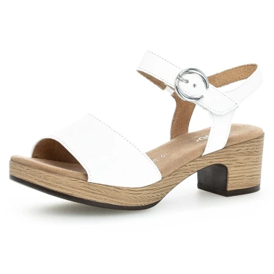 Abbildung von Gabor Plateausandalette, Damen, Größe: 38, Weiss Schuhe