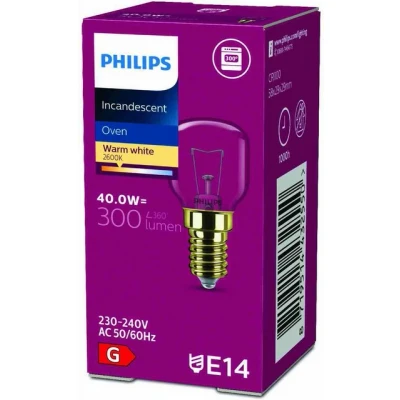 Abbildung von Backofenlampe Krone 40W/827 230V E14 Klar 430Lm 40W