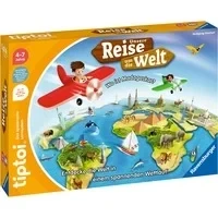 Abbildung von Ravensburger Tiptoi Unsere Reise UM DIE WELT Brettspiel für Kinder, Größe: One Size, Mehrfarbig