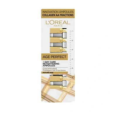 Abbildung von L&#039;Oreal Paris Age Perfect Retightening Collagen Ampullen für reife Haut, 7 Stück
