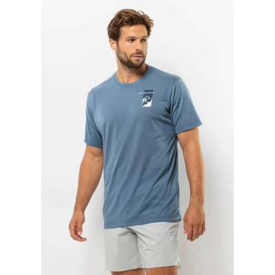 Abbildung von Jack Wolfskin Vonnan S/S Graphic Tshirt print, Herren, Größe: XL, Elemental blue