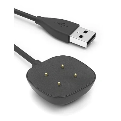 Abbildung von Sinoacc Ladekabel Kompatibel mit Fitbit Versa 4 &amp; Sense 2 Smartwatch ladegerät 2,Sense,Versa 4,Versa 3 Magnetisches Ladestation USB Kabel 100cm/3.3ft Zubehör