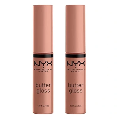 Abbildung von NYX Professional Makeup Lipgloss Doppelpack, Mit Glänzendem Finish Und Nicht klebriger Formel, 2 X Nr.14 Madeleine