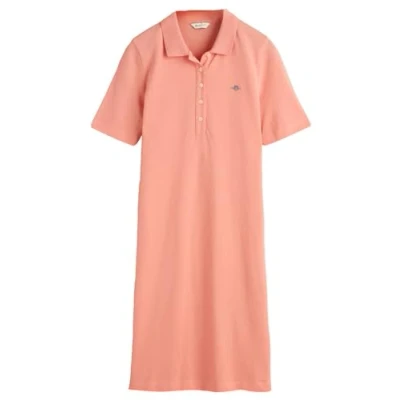 Abbildung von GANT Shield Dress Freizeitkleid, Damen, Größe: Large, Peachy pink