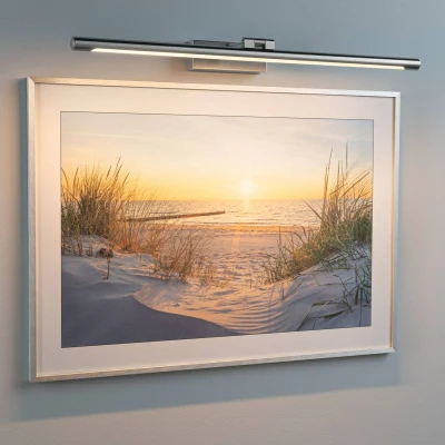 Abbildung von Paulmann LED Bilderleuchte Mingo in Aluminium gebürstet 11W 810lm, keine Angabe, Leuchtmittel enthalten: Ja, fest verbaut, LED, warmweiss, Display &amp; Bilderleuchten