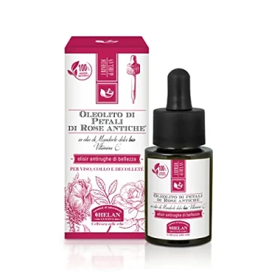 Abbildung von Helan, Oleolito di Rosenblütenblätter, Mandelöl, Elisir Anti Falten, 15 ml