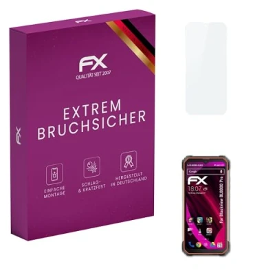 Abbildung von atFoliX Glasfolie kompatibel mit Blackview BL8800 Pro Panzerfolie, 9H Hybrid Glass FX Schutzpanzer Folie