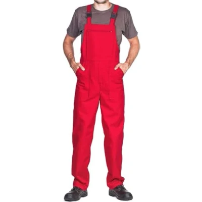 Abbildung von ProWear Arbeitslatzhose Herren Arbeitshose Latzhose, Rot, Gr. L