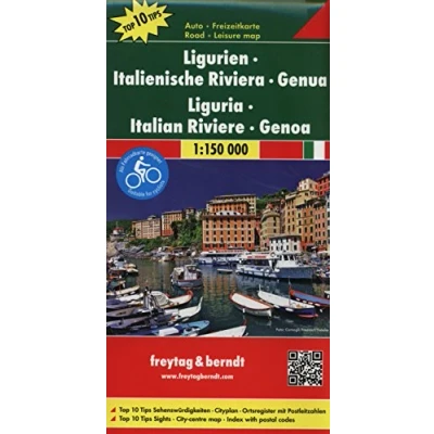 Abbildung von Ligurien Italienische Riviera Genua, Autokarte 1:150.000, Top 10 Tips (freytag &amp; berndt Auto + Freizeitkarten)
