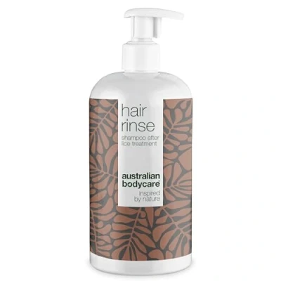Abbildung von Australian Bodycare Hair Rinse 500 ml Kopfläuseshampoo nach der Kopfläusebehandlung für die ganze Familie Teebaumöl Shampoo mit 100% natürlichem