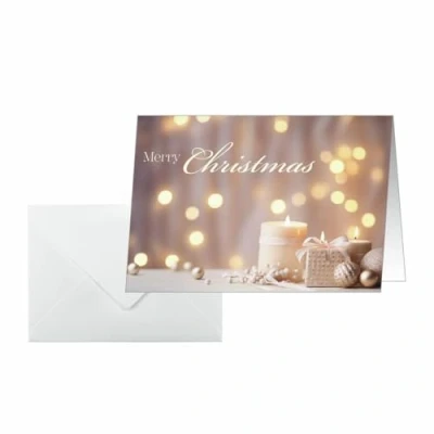 Abbildung von Sigel Weihnachtskarte A6 250g 25+25 Stück Golden Glow