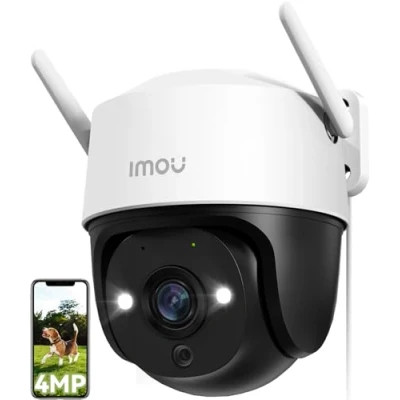 Abbildung von Imou 2.5K/4MP Überwachungskamera Aussen mit AI Personen /Fahrzeugerkennung, 360 PTZ WLAN IP Kamera Überwachung Aussen, 30m Farbnachtsicht, Automatische Verfolgung, Zwei Wege Audio, Sirene, IP66