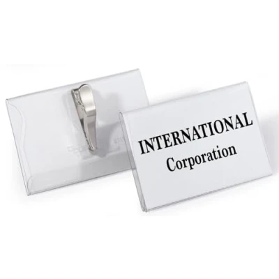 Abbildung von DURABLE Namensschilder transparent 9 cm x 5.4