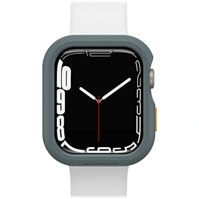 Abbildung von LifeProof Watch Bumper for Apple Series 8/7 45mm, stoßfeste, sturzsichere, schlanke Schutzhülle für Watch, schützt den Display und die Kanten, nachhaltig hergestellt, Grau