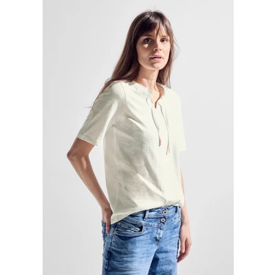 Abbildung von Cecil Flamm Tshirt basic, Damen, Größe: XXL, Weiß