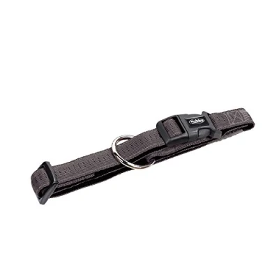 Abbildung von Nobby Halsband Soft Grip, dunkelgrau / schwarz L: 50/65 cm, B: 25 mm, 1 Stück